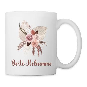 beste hebamme - Tasse - Weiß - Rechts