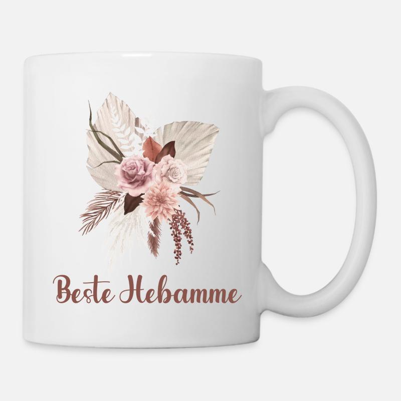 beste hebamme - Tasse - Weiß