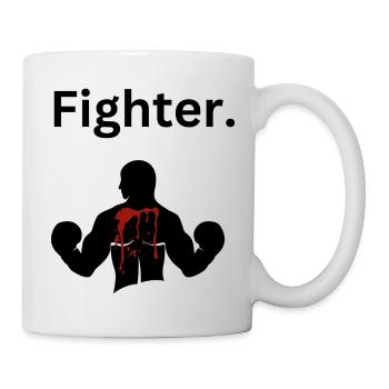 Kämpfer Boxen Kampfsport Fighter Handschuhe Herz - Tasse - Weiß - Rechts