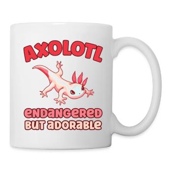 Axolotl endangered but adorable - Tasse - Weiß - Rechts