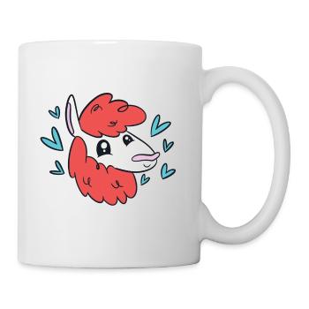 I Love Llamas Because They're Brave Cute Funny - Mug - white - Right