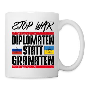 NO WAR - Tasse - Weiß - Rechts