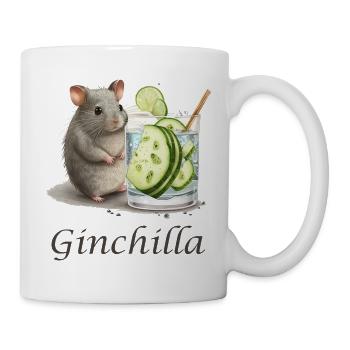 Süßes Chinchilla für Ginliebhaber - Tasse - Weiß - Rechts