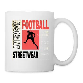 Joueur de football américain Vintage Retro USA Sport - Mug blanc - blanc - Droite