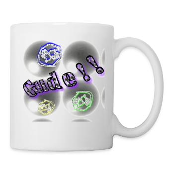 Gude!! - (Guten Tag) - Slang - Abbild - 2023 - Tasse - Weiß - Rechts