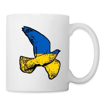 Ukraine Taube - Tasse - Weiß - Rechts