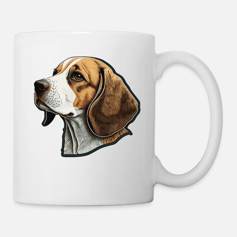Beagle - Mug blanc - blanc