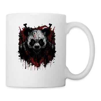 Panda Krieger - Tasse - Weiß - Rechts