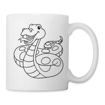 Snake, Snakes, Gift, Gift idea - Mug - white - Right