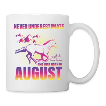 This girl loves horses | August - Mug - white - Right