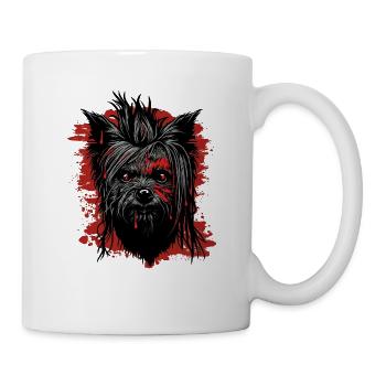 Horreur Yorkshire Terrier - Mug blanc - blanc - Droite