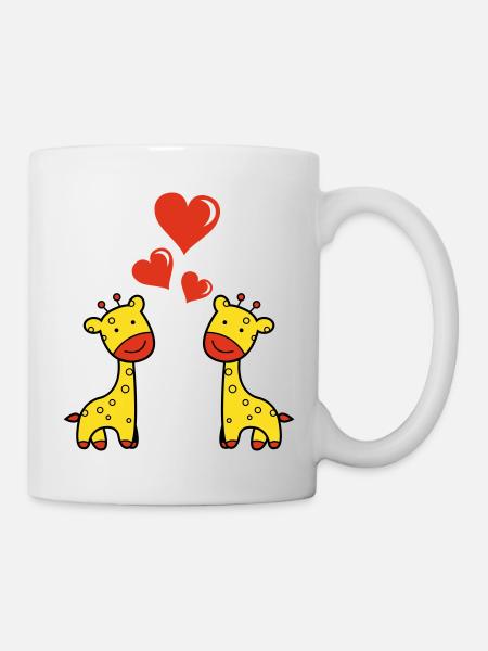 Giraffe Love - Mug - white