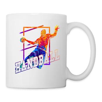 Handball Handball Player Handball Player Vintage Retro - Mug blanc - blanc - Droite