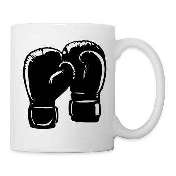 Gants de boxe Symbole Sports de boxe - Mug blanc - blanc - Droite