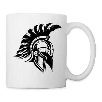 Gladiator Spartaner Helm Sparta - Tasse - Weiß - Rechts