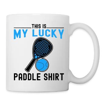 This is my lucky padel t-shirt. Funny - Mug - white - Right