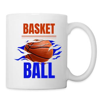 Basketball - Tasse - Weiß - Rechts