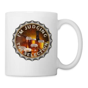 JE JUGE LA SÉLECTION DE BIÈRES - Mug blanc - blanc - Droite
