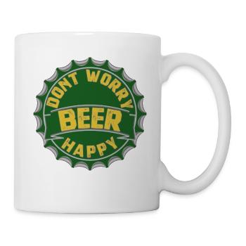 NE VOUS INQUIÉTEZ PAS BIÈRE HEUREUSE - Mug blanc - blanc - Droite