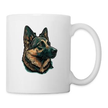 Berger allemand - Mug blanc - blanc - Droite