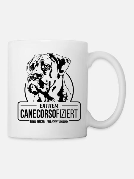 CANECORSOFIZIERT Cane Corso Hunde Spruch Wilsigns - Tasse - Weiß