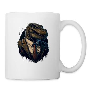 T-Rex Gangsterboss - Tasse - Weiß - Rechts