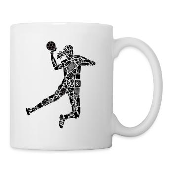 Handballspielerin Mädchen Handball Handballerin - Tasse - Weiß - Rechts