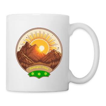 Berge und Sonne - Tasse - Weiß - Rechts