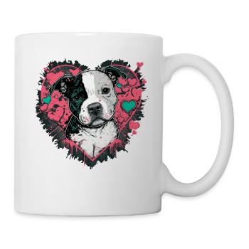American Staffordshire Terrier - Mug blanc - blanc - Droite