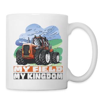 Mein Feld, mein Reich - Tasse - Weiß - Rechts