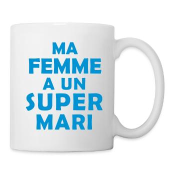 ma femme a un super mari / cadeau humour mari - Mug blanc - blanc - Droite