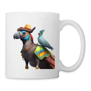 Parrot with buddy gift - Mug - white - Right