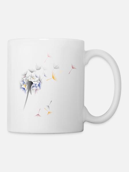 Pusteblume Löwenzahn - Tasse - Weiß