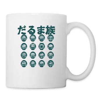 The Darumas Tribe (monochrome version) - Mug - white - Right