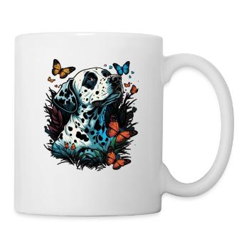 Dalmatians and butterflies - Mug - white - Right