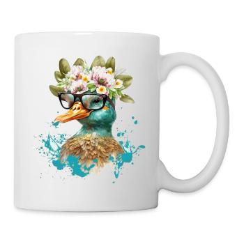 Drôle de canard - Mug blanc - blanc - Droite