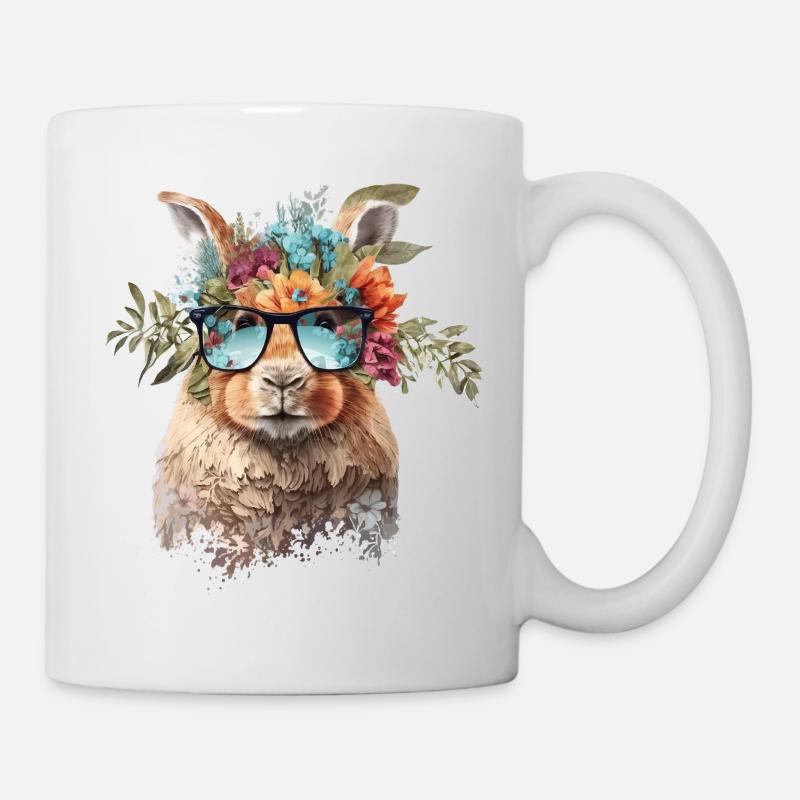 Lustiges Kaninchen - Tasse - Weiß