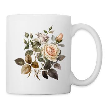 Beautiful roses - Mug - white - Right
