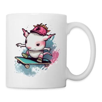 Koki der Axolotl - Tasse - Weiß - Rechts