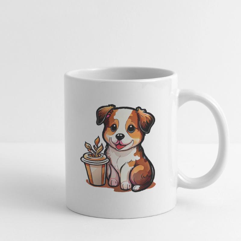 Hündchen mit Kaffee: Der perfekte Begleiter Tasse