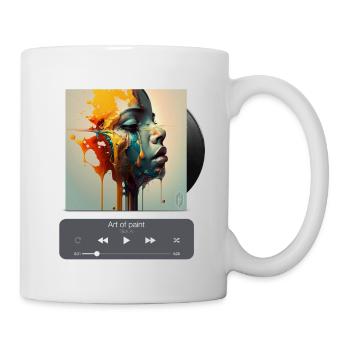 Art of paint, Album cover, Art of music, AI shirts - Mug - white - Right