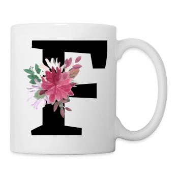 Letter f floral - Mug - white - Right