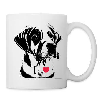 Funny dog lover shirts, Dog Lover Gifts - Mug blanc - blanc - Droite