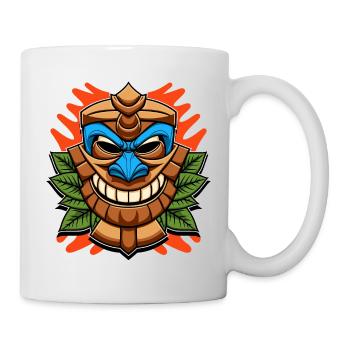 Tiki Statue - Mug blanc - blanc - Droite