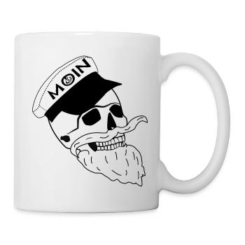 Totenkopf Moin - Tasse - Weiß - Rechts