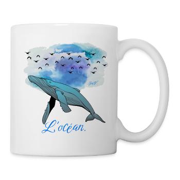 L océan - Mug blanc - blanc - Droite