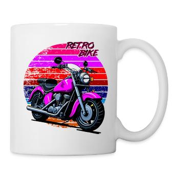 Retro bike - Mug - white - Right