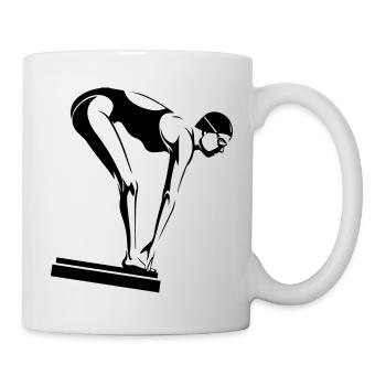 Triathlon Swim Bike Run Marathon - Tasse - Weiß - Rechts