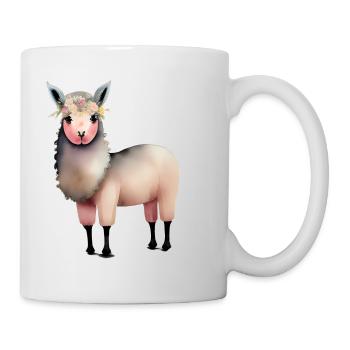 cute llama - Mug - white - Right