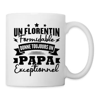 Un florentin formidable donne un papa exceptionnel - Mug blanc - blanc - Droite